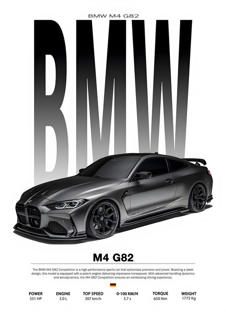 Bmw m4 G82 Poster