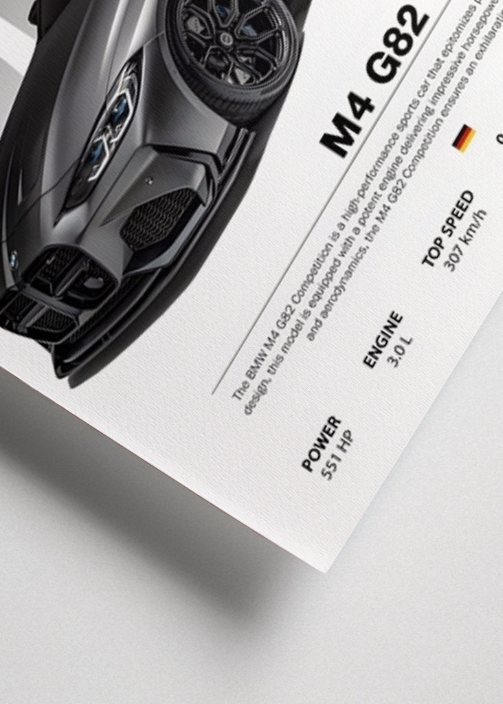 Bmw m4 G82 Poster