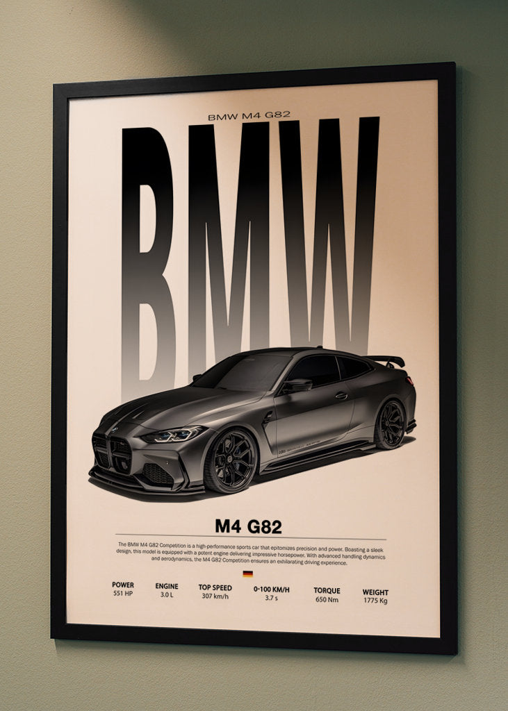 Bmw m4 G82 Poster
