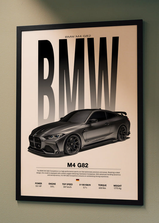 Bmw m4 G82 Poster
