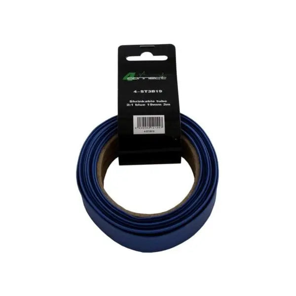4Connect 4-ST3B19 – Krympslang – Blå – 19mm