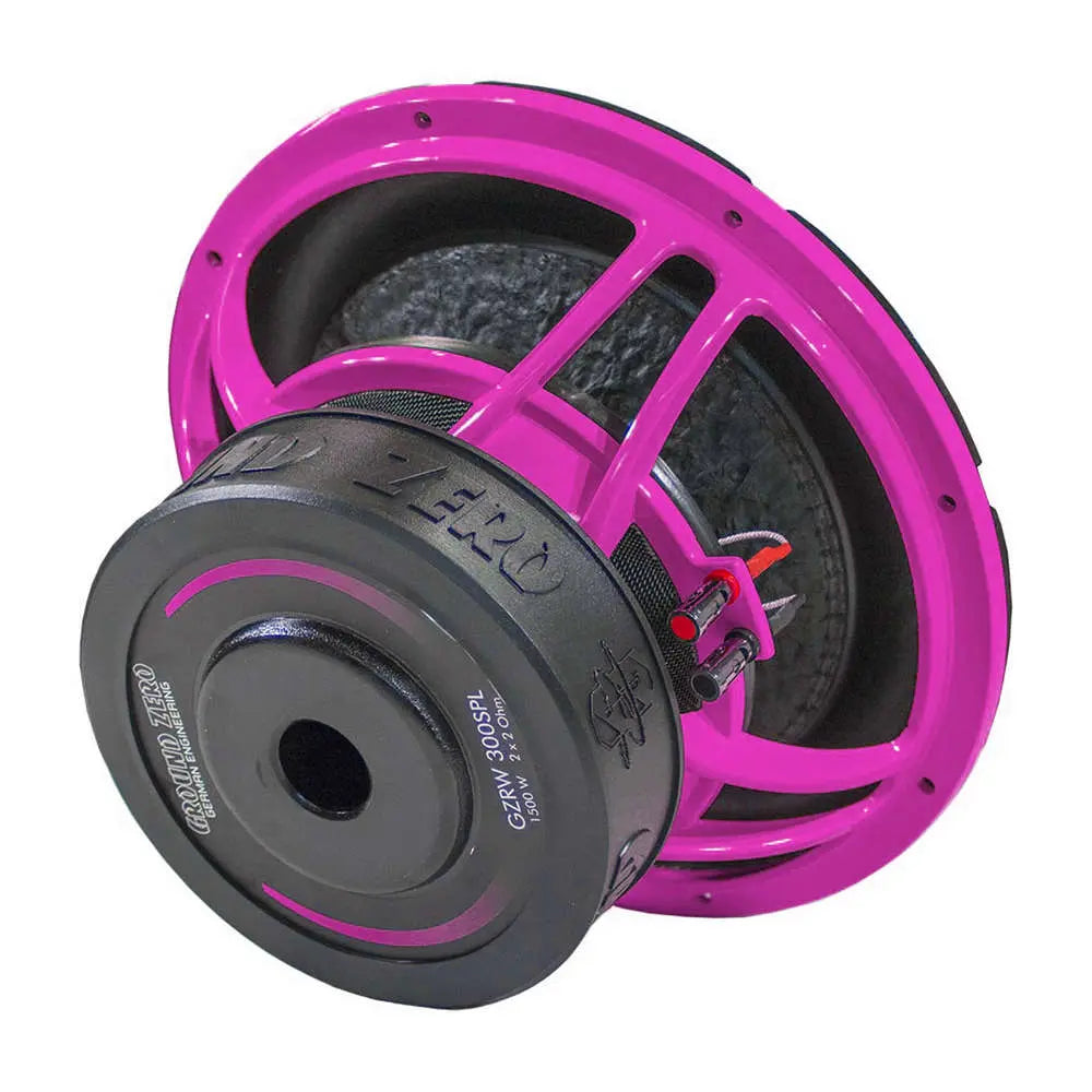 Ground Zero GZRW 300SPL PINK EDITION – 12 tum bas