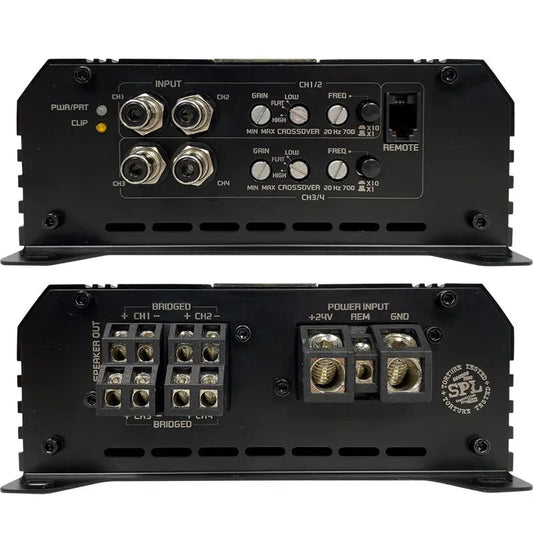 Ground Zero GZCA 300.Q1-24V – Slutsteg – 4-kanal