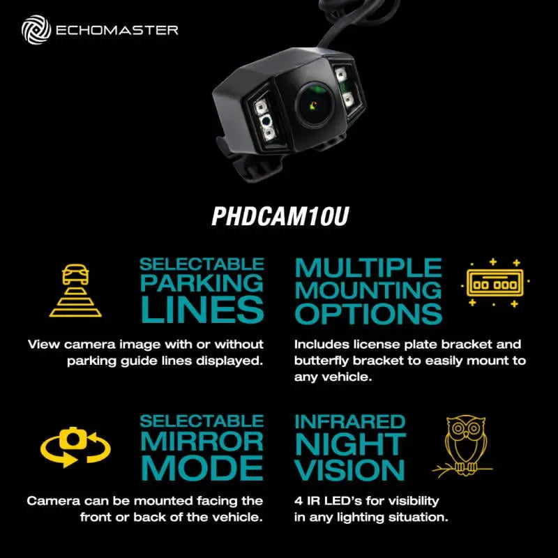 Echomaster PHDCAM10U – Backkamera – Frontkamera
