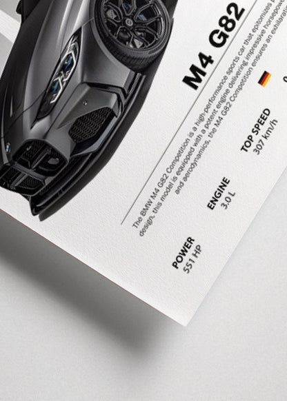 Bmw m4 G82 Poster