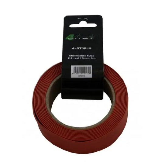 4Connect 4-ST3R19 – Krympslang – Röd – 19mm