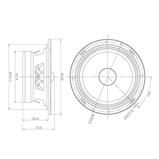 MTX RTX654 – Mellanregister – 6.5 tum