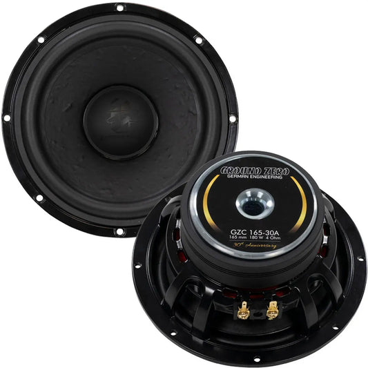 Ground Zero GZC 165-30A -Kitsystem – 6.5 tum – 30th Anniversary