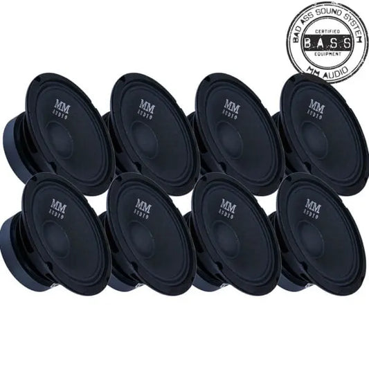 MM Audio Street Pro 6.5 – Midbas – 6.5 tum – 8-pack