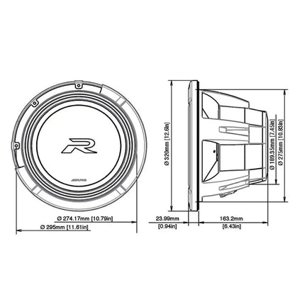 Alpine R2-W12D2 – 12 tum bas
