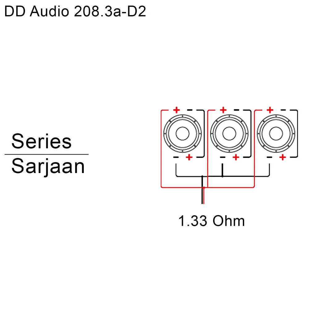 DD Audio LE-208.3a-D2 – 3×8 tum – Baslåda