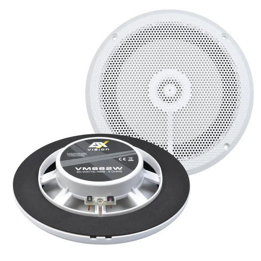 ESX VMS62W – Marinhögtalare – 6.5 tum – Vit