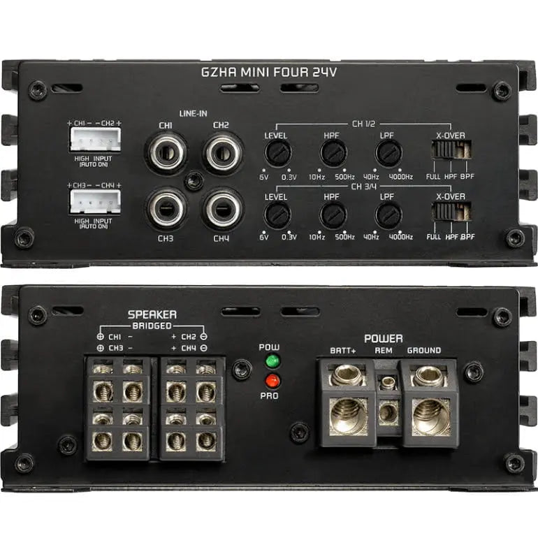 Ground Zero GZHA MINI FOUR 24V – Slutsteg – 4-kanal