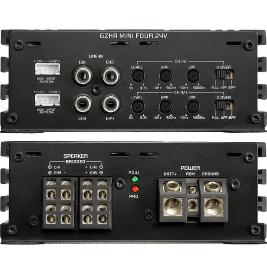 Ground Zero GZHA MINI FOUR 24V – Slutsteg – 4-kanal